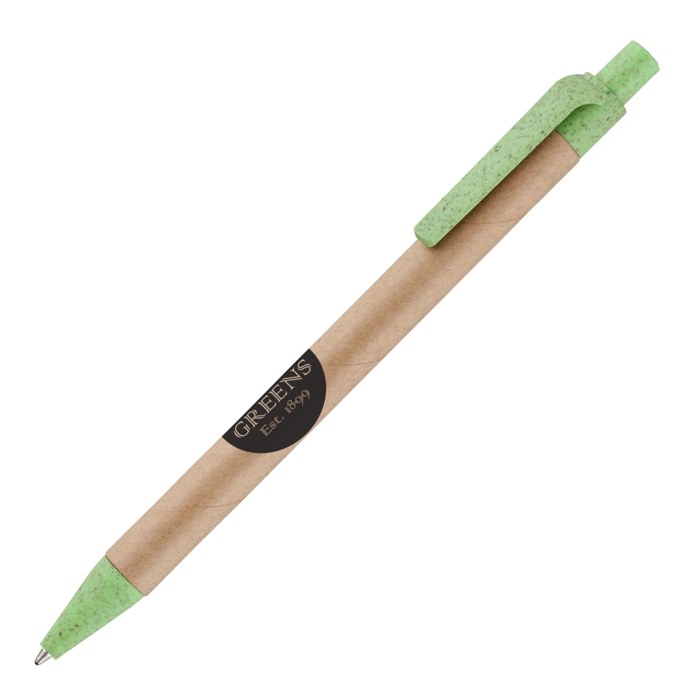 Ayr Card Ball Pen With Wheat Trim